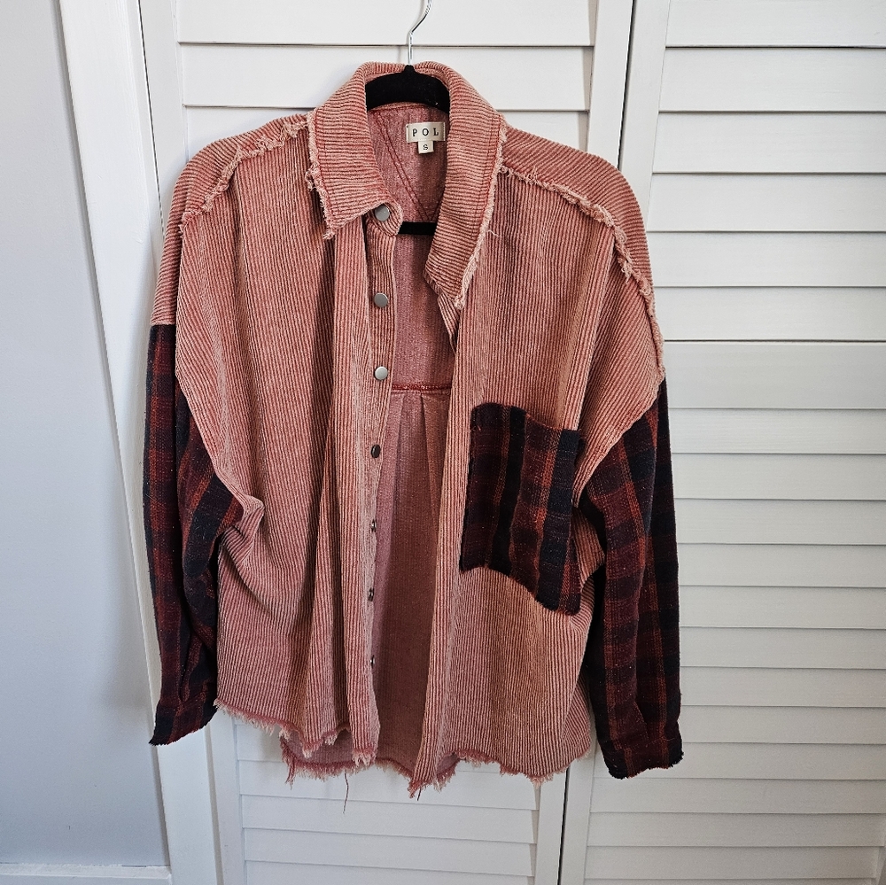 [POL] corduroy shacket